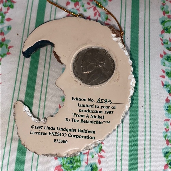 1997 Belsnickel crescent moon Santa ornament 6583 - Picture 3 of 11